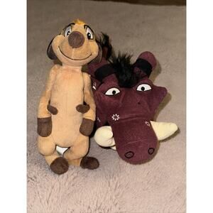 Disney The Lion King Broadway Musical Pumbaa Plush And Disney Timon